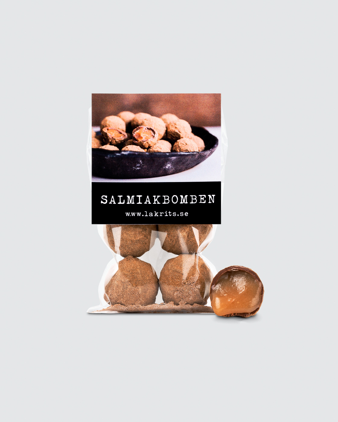 Salmiakbomben 4-pack i gruppen Chokoladeovertrukket lakrids hos Haupt Lakrits AB (100170074)