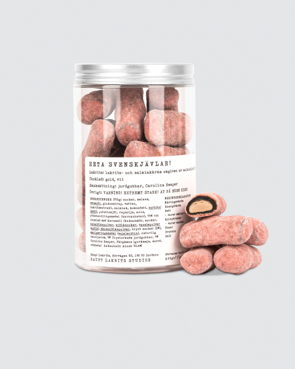 Heta Svenskjävlar! i gruppen Chokoladeovertrukket lakrids hos Haupt Lakrits AB (100170001)