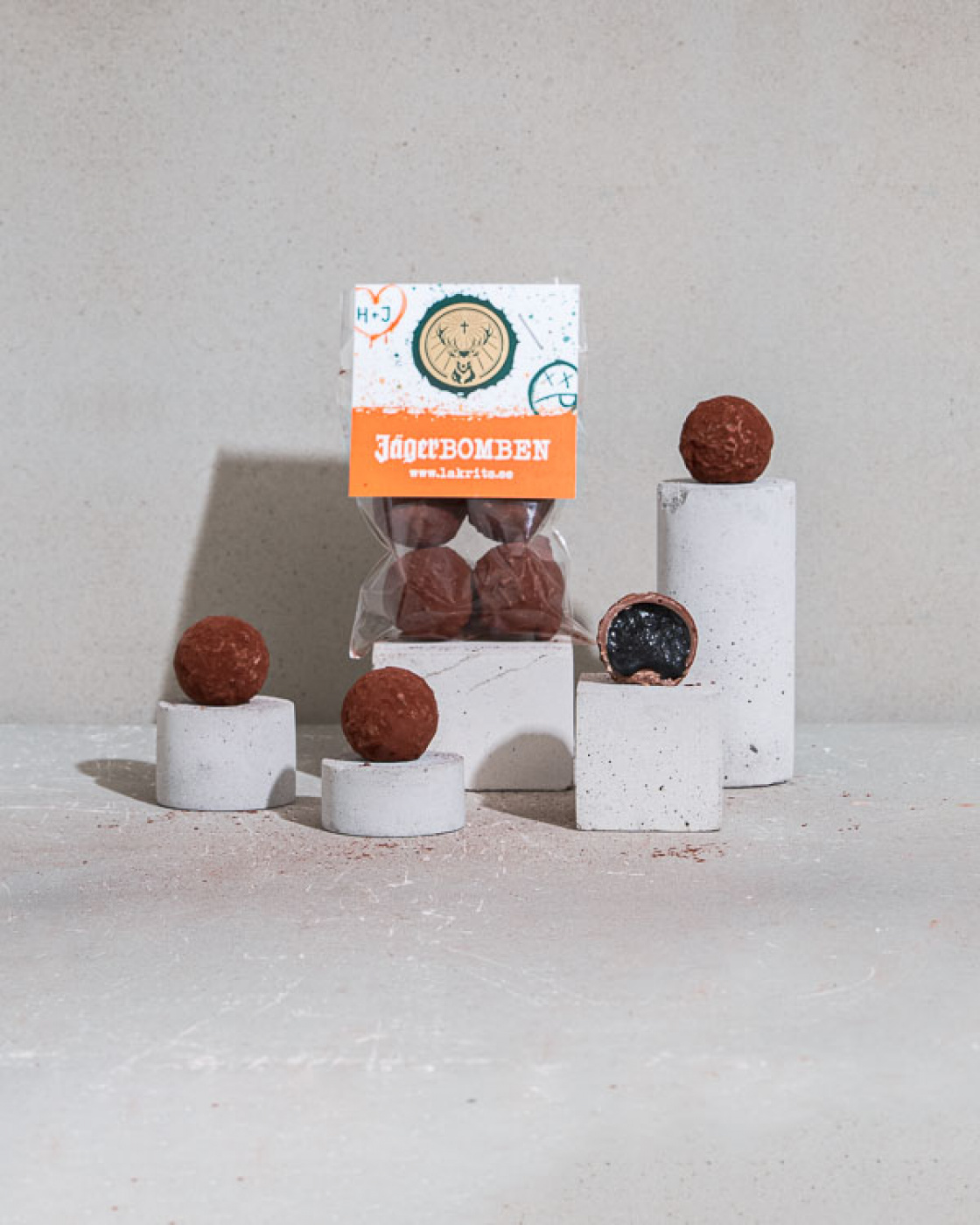 Jägerbomben i gruppen Chokoladeovertrukket lakrids hos Haupt Lakrits AB (100170141)