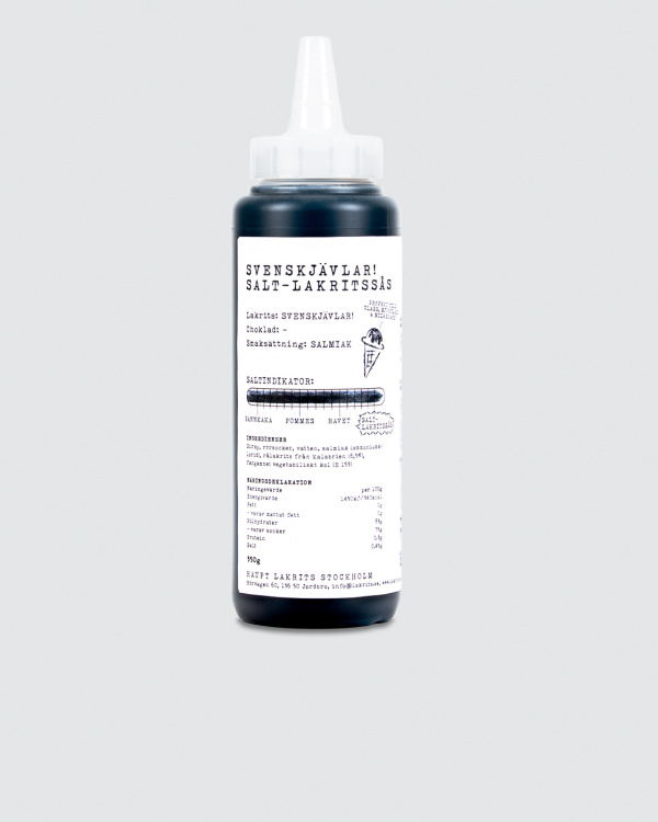 Svenskjävlar! Saltlakridssauce i gruppen Salt lakrids hos Haupt Lakrits AB (100170190)