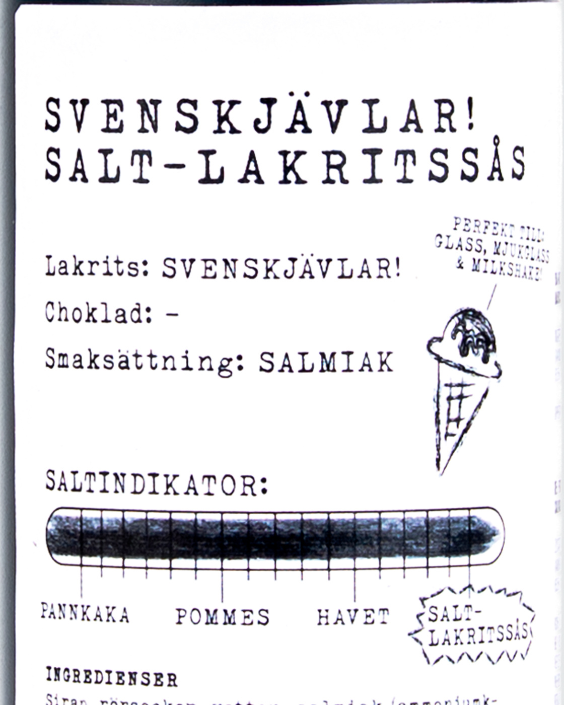 Svenskjävlar! Saltlakridssauce i gruppen Salt lakrids hos Haupt Lakrits AB (100170190)