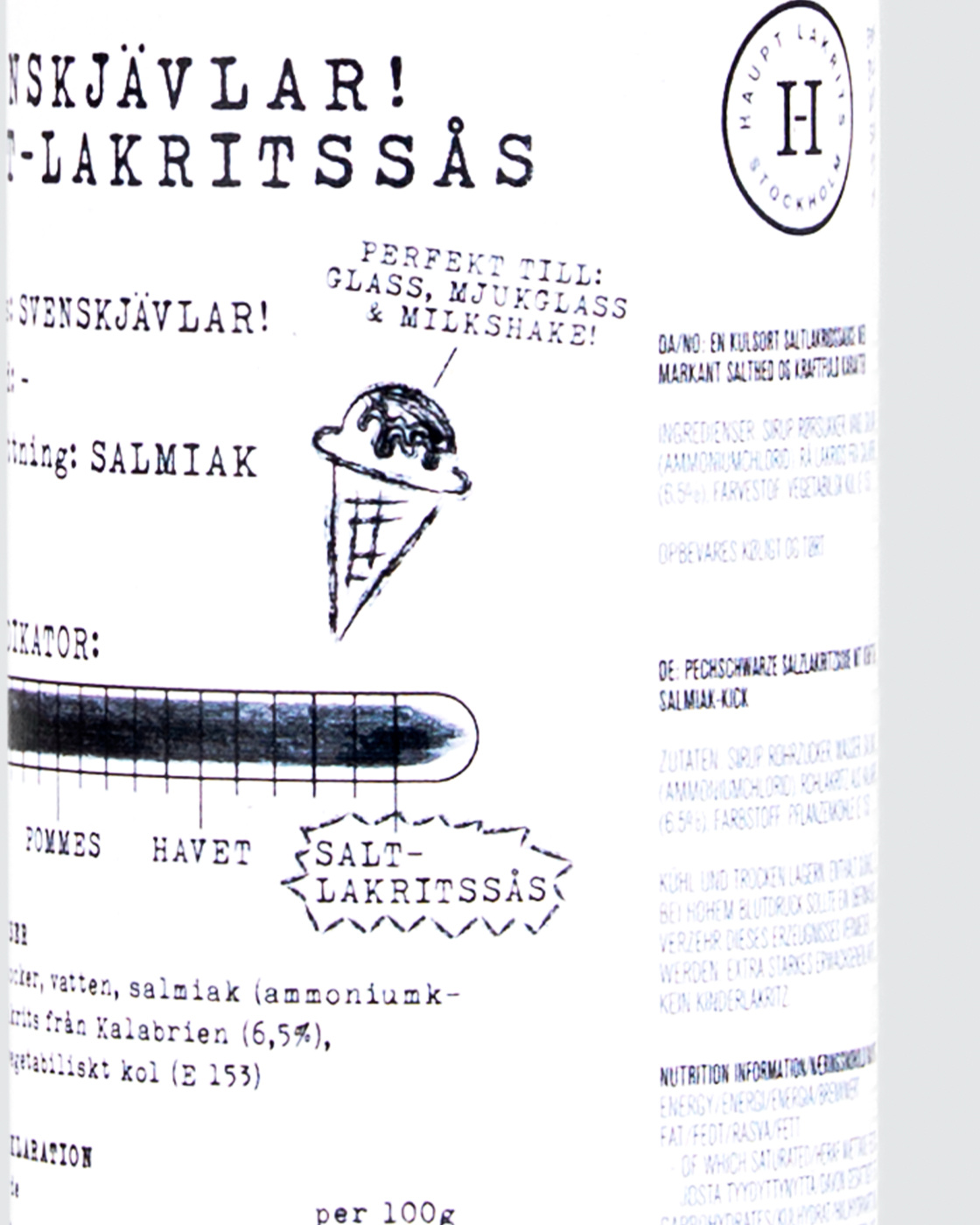Svenskjävlar! Saltlakridssauce i gruppen Salt lakrids hos Haupt Lakrits AB (100170190)