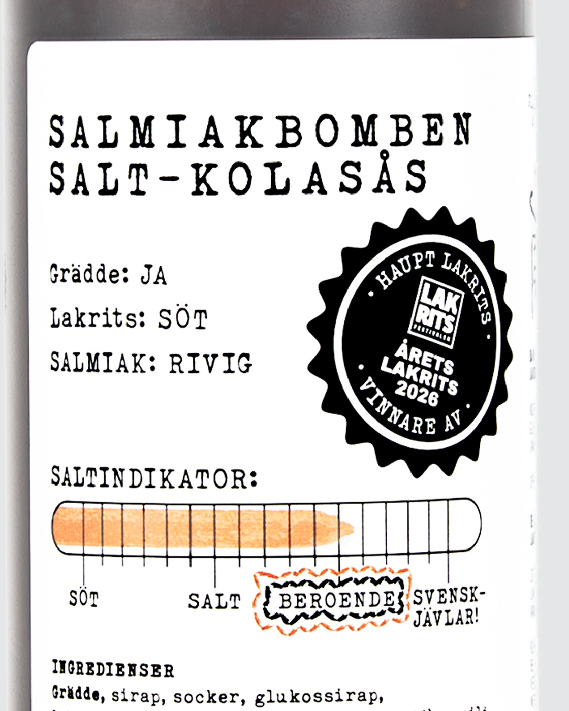 Salmiakbomben Saltkaramelsauce i gruppen / hos Haupt Lakrits AB (100170233)