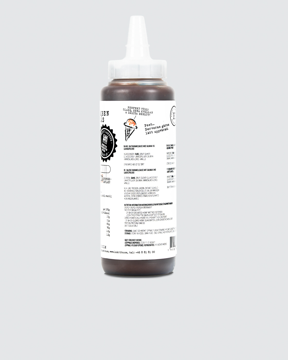 Salmiakbomben Saltkaramelsauce i gruppen / hos Haupt Lakrits AB (100170233)